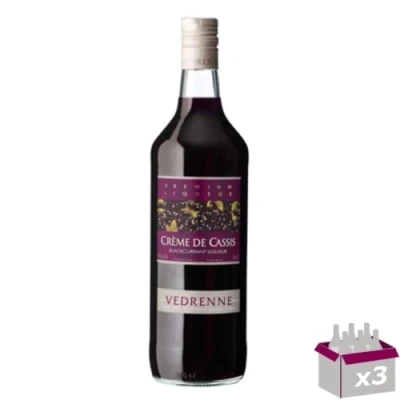 Abbildung von Lot de 3 Vedrenne Crème cassis Bourgogne 15 1L
