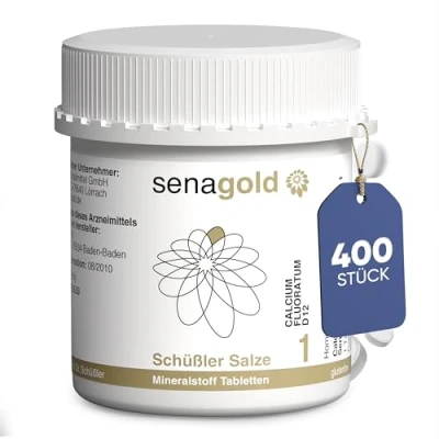 Abbildung von Schüßler Salz Nr. 1 Calcium fluoratum D12 Tabletten glutenfrei (400 St.)