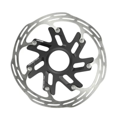 Abbildung von SRAM Paceline X Scheibenbrems Rotor 140 mm, Zentralverriegelung, Silber/Schwarz