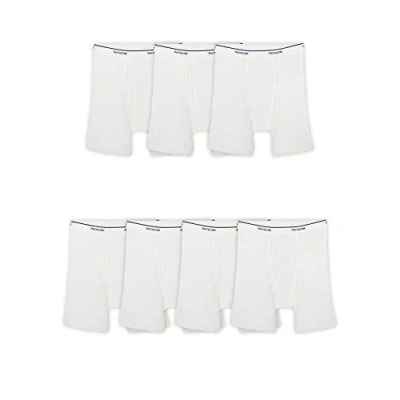 Abbildung von Fruit of the Loom Herren Coolzone Boxer Briefs, Moisture Wicking &amp; Breathable, Assorted Color Multipacks Retroshorts, 7er Pack, Weiß, X Large
