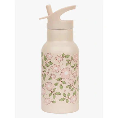 Abbildung von A Little Lovely Company Wasserflasche Blumen 350 ml, Rosa