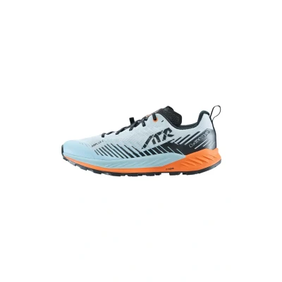 Abbildung von Lowa Amplux 2 Walkingschuh, Herren, Größe: 41, Nebelblau/orange Schuhe