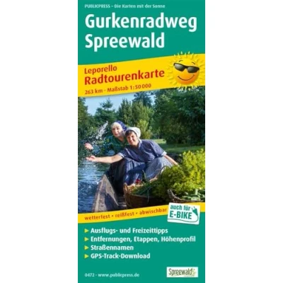 Abbildung von Gurkenradweg Spreewald: Leporello Radtourenkarte mit Ausflugszielen, Einkehr &amp; Freizeittipps, wetterfest, reissfest, abwischbar, GPS genau. 1:50000 (Leporello Radtourenkarte: LEP RK)