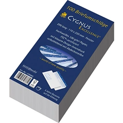 Abbildung von CYGNUS EXCELLENCE 30002393 Briefhülle DL HK 100 g weiß