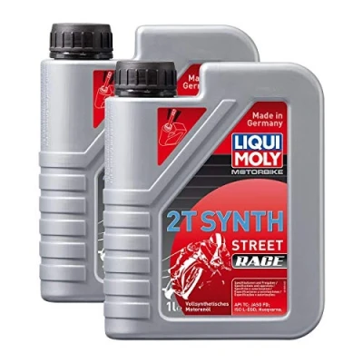 Abbildung von 2x LIQUI MOLY 1505 Motorbike 2T Synth Street Racing Race Motoröl 1L