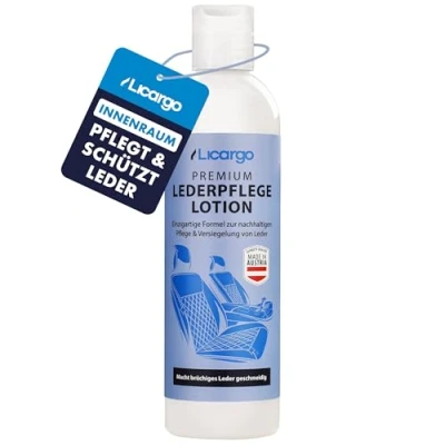 Abbildung von LICARGO® Lederpflege Auto pflegt &amp; versiegelt für Intensive Farbe natürliche Glätte schützt vor UV, Nässe Wiederanschmutzung Autositze, Leder Pflegemittel 200ml