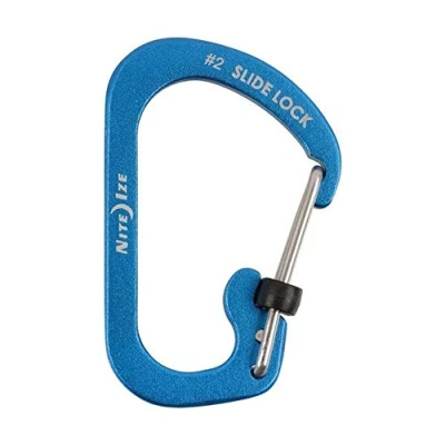 Abbildung von NIte Ize CSLA3 03 R6 SlideLock Carabiner, Blau, Gr. 3