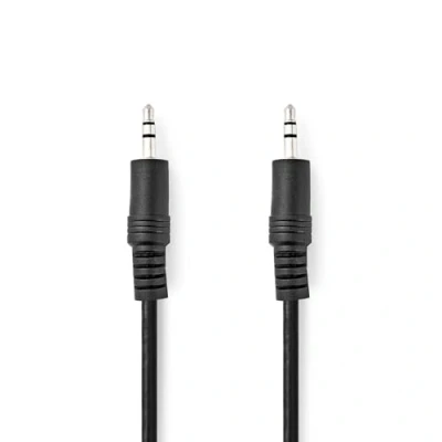 Abbildung von NEDIS Stereo Audiokabel 3.5 mm Stecker Vernickelt 2.00 m rund Schwarz Plastikbeutel