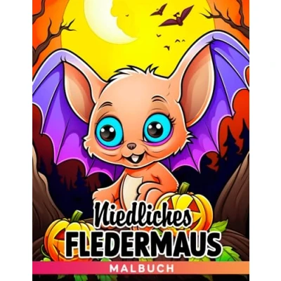Abbildung von Niedliches Fledermaus Malbuch: Fabelhafte Ausmalbilder mit einzigartigen Illustrationen Ideales Geschenk für alle Altersgruppen zur Entspannung und Stressabbau