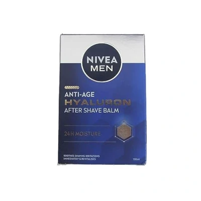 Abbildung von NIVEA MEN Hyaluron bálsamo After Shave Antiedad con Ácido Hialurónico (1 x 100 ml), hidratante para calmar la piel tras el afeitado, facial refrescante