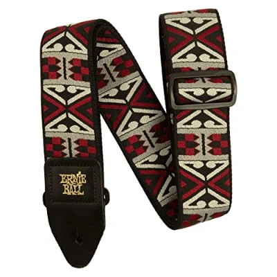 Abbildung von Ernie Ball Jacquard Gitarrengurt Primal Red