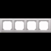 Abbildung von Merten 486460 M PLAN Rahmen, 4fach, aluminium