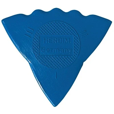 Abbildung von Herdim Plektrum/Pick 3 Stärken, blau, Stärke stark, I = weich, II mittel, III hart, 12 Stück