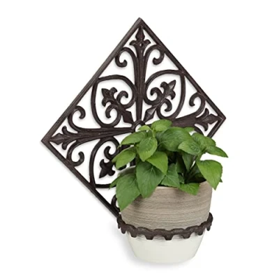 Abbildung von relaxdays Blumenständer Blumenhalter Wand Gusseisen