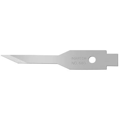 Abbildung von MARTOR 10 x GRAFIKKLINGE, Ersatzklingen Grafikmesser, Bastelmesser, Skalpell, Entgrater, 6,1 mm, Scharf, 1 fach Nutzbar, NR. 680
