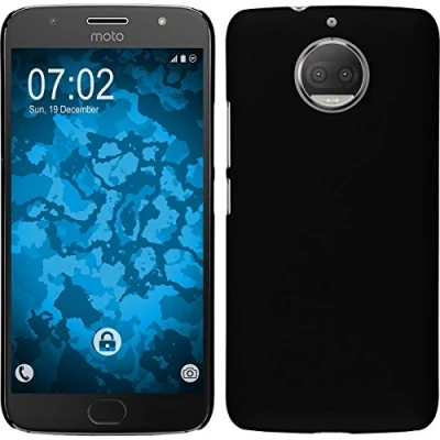 Abbildung von PhoneNatic case kompatibel mit Lenovo Moto G5s Plus Hülle schwarz gummiert Hard Cover