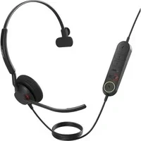 Abbildung von Jabra Engage 40 kabelgebundenes Mono Headset mit Inline Anrufsteuerung, geräuschunterdrückender 2 Mic Technologie, USB C Kabel allen führenden UC Plattformen wie Zoom, Unify kompatibel schwarz