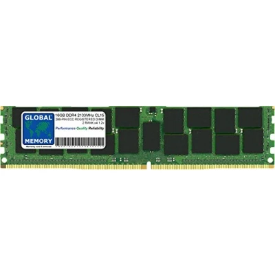 Abbildung von 16 GB DDR4 2133 MHz, PC417000 288 pin, ECC Registered DIMM (RDIMM) Arbeitsspeicher für Servers/WORKSTATIONS/MAINBOARDS (2 Rank Chipkill,)
