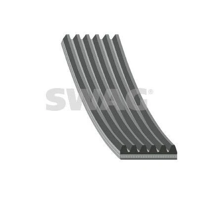 Abbildung von SWAG 33 10 4408 Keilrippenriemen 1205 6 EPDM (Ethylen Propylen Dien Kautschuk) TOYOTA: Aygo, C HR, LAND ROVER: Range Rover Evoque, Discovery Sport