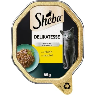 Abbildung von SHEBA Schale Nassfutter für Katzen Delikatesse in Gelee mit Huhn 2 x 11 85g
