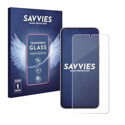 Abbildung von Savvies Panzer Schutz Glas für Samsung Galaxy S23 Plus 9H Hartglas, Anti Fingerprint, Displayschutz