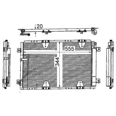 Abbildung von MAHLE ORIGINAL AC 713 000S Klimakondensator mit Trockner 16 10,0 578
