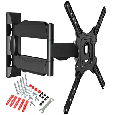 Abbildung von North Bayou verstellbare TV Wandhalterung für 32 55 Zoll LED LCD Halterung mit VESA max. 400 x mm, maximale Kapazität 31,8 kg
