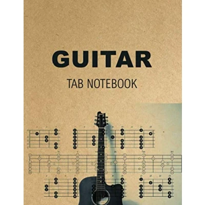 Abbildung von Guitar Tab notebook: Tablature Notebook : Music Paper Sheet For Guitarist And Musicians Wide Staff 8.5 X 11 100 Pages