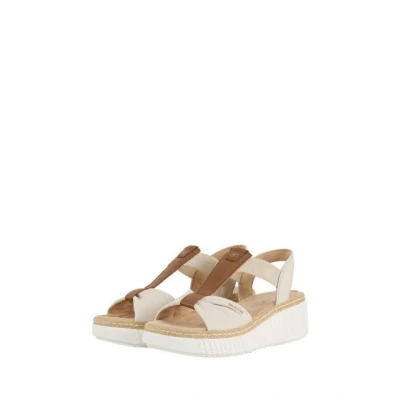 Abbildung von TOM Tailor Licence Plateausandalette, Damen, Größe: 38, Offwhite Schuhe