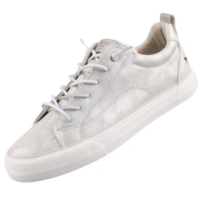 Abbildung von Mustang Sneaker low, Damen, Größe: 40, Silber Schuhe