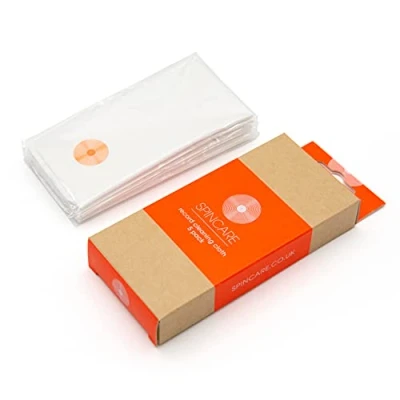 Abbildung von 5er Paket Antistatisches Schallplatten Reinigungstuch Von SPINCARE Superweich 24cm X 16,5 cm Mikrofaser Fusselfreies Weißes Tuch Entfernt Vorsichtig Staub Und Schmutz LPs