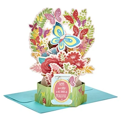 Abbildung von Hallmark Geburtstagskarte Paper Wonder Pop Up &quot;Schmetterlingsstrauß&quot;