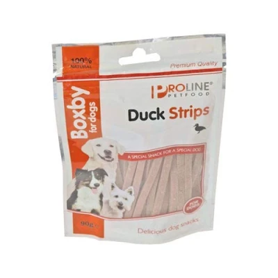 Abbildung von Boxby Duck Strips Hundesnacks Ente 90 g...