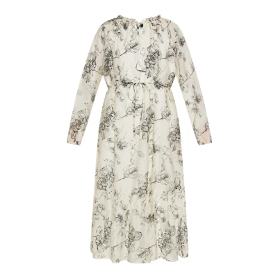 Abbildung von Dreimaster Freizeitkleid, Damen, Größe: 38, Schwarz wollweiss