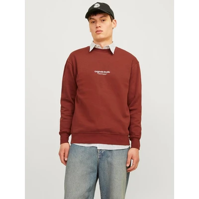 Abbildung von Jack &amp; Jones Jorvesterbro CREW NECK Sweatshirt, Herren, Größe: Medium, Brown