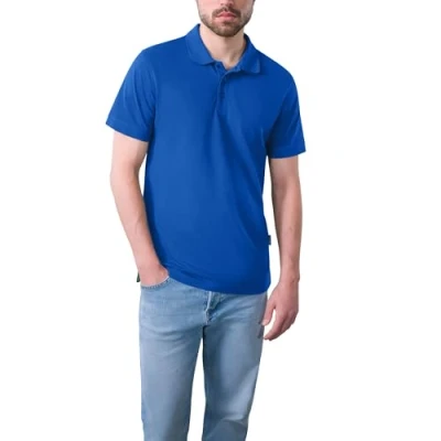 Abbildung von HRM Herren Heavy Performance Polo, Royalblau, Gr. 4XL I Premium Polo Shirt Basic Polohemd bis 60C waschbar Hochwertige &amp; nachhaltige Bekleidung Workwear