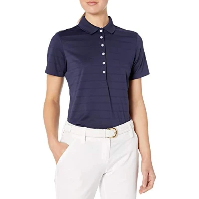 Abbildung von Callaway Damen Opti Vent Poloshirt, Kurzärmelig, Offenes Netzgewebe Golfshirt, Peacoat, S EU