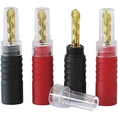 Abbildung von Dynavox Bananenhohlstecker 2x rot, schwarz