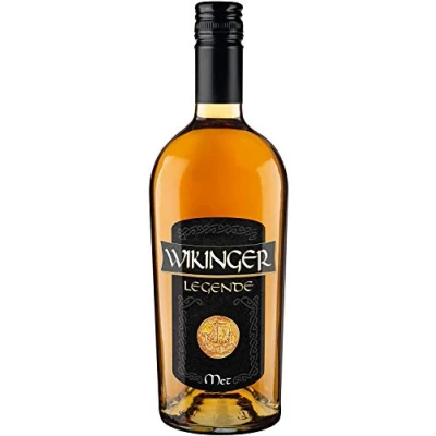 Abbildung von Wikinger Legende Met (0,75 l) Premium Honigwein aus dem Wikingerland Aromatischer Honigmet mit mildwürzigem Blütenhonig &amp; feiner Eichenholz Note 10 % Vol.
