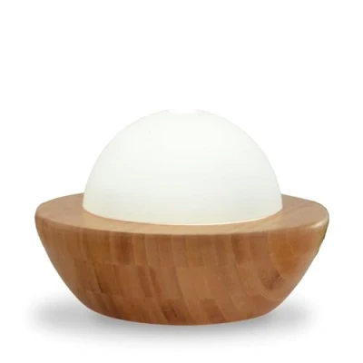 Abbildung von Zen&#039;Arôme Diffuser für Ätherisches Öl Belisia Ultraschall Kaltluft Aromatherapie Elektrischer Raumduft Multifunktionale LED Beleuchtung Natürlich Bambus und Glas
