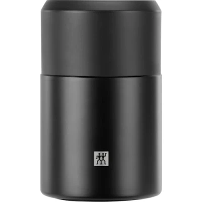 Abbildung von ZWILLING Thermo Speisebehälter, Integrierte Schüssel, Doppelwandisolierung, Inklusive Löffel, 700 ml, Höhe: 17 cm, Schwarz