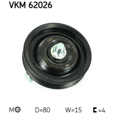 Abbildung von SKF VKM 62026 Spannrolle NISSAN: Pathfinder 3, NP300 Navara Pritsche / Fahrgestell, Patrol GR 5 SUV
