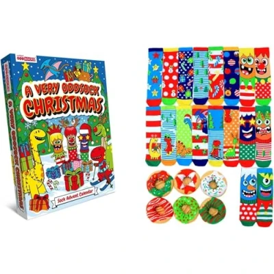 Abbildung von Oddsocks Adventskalender 24 Socken in 30,5 38,5 Strumpf