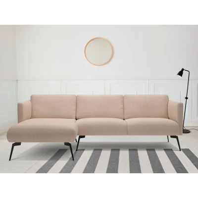 Abbildung von andas Ecksofa &quot;Horna, L Form,&quot;, mit schwarzen Metallbeinen