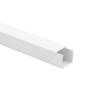 Abbildung von 10m KOMIB Kabelkanal/Kabelkanäle/Kabelführung Verschiedene Größen und Farben Schraubbar 5 x 2m Stangen (Reinweiß (RAL 9010), 30 mm)