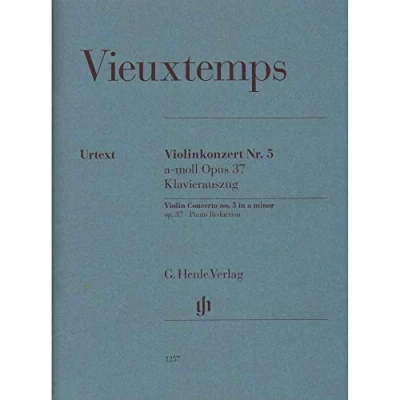 Abbildung von Violinkonzert Nr. 5 a moll op. 37; Klavierauszug: Besetzung: Violine und Klavier (G. Henle Urtext Ausgabe)
