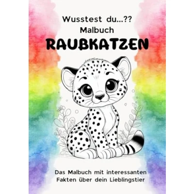 Abbildung von Wusstest du...?? RAUBKATZEN: Das Malbuch mit interessanten Fakten über dein Lieblingstier
