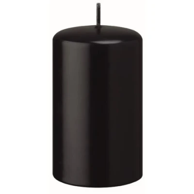 Abbildung von Stumpenkerzen Schwarz 20 x 10 cm, 4 Stück