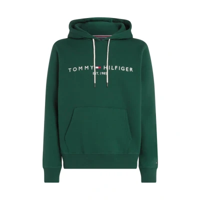 Abbildung von Tommy Hilfiger LOGO Kapuzenpullover, Herren, Größe: XS, Ornamental green