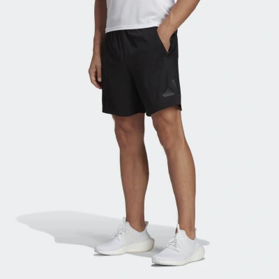 Abbildung von adidas Herren Train Essentials Logo Training Shorts, Black / Black, XXL